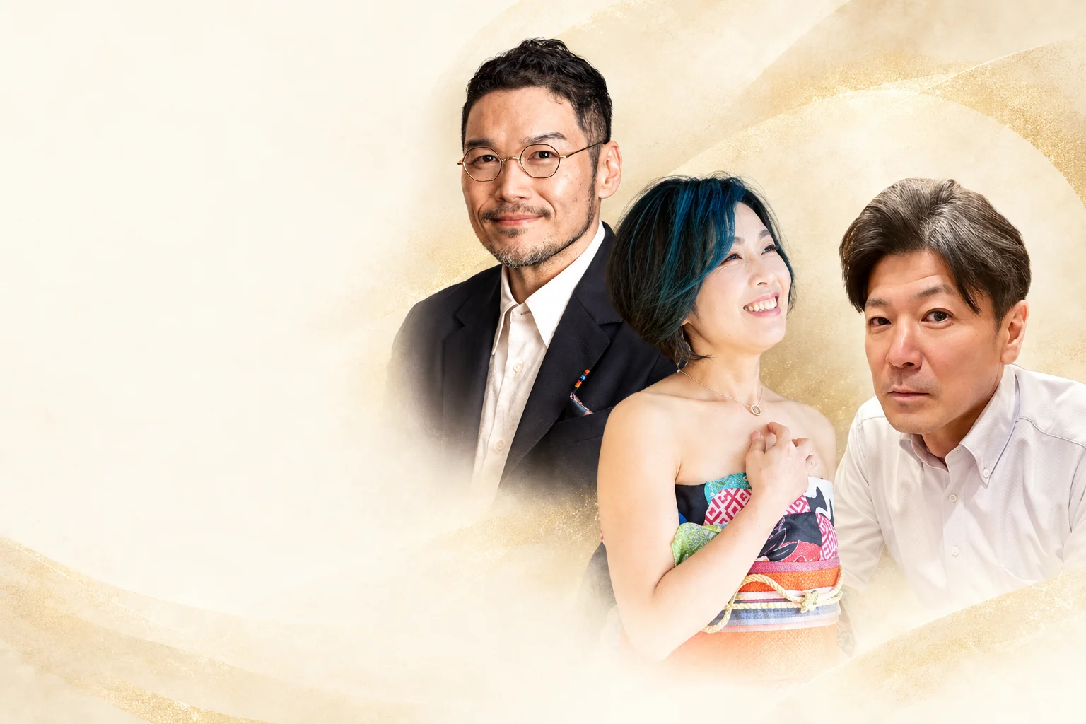 ひろくん・そらさん・えびさんのプロフィール写真を使ったビジュアル